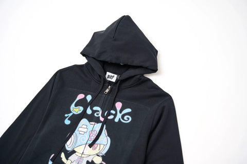 Black music cat coat