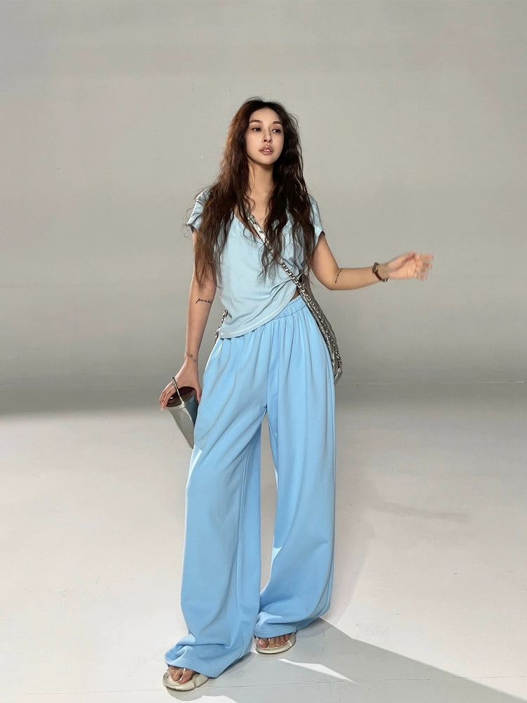 Candy blue sweatpants
