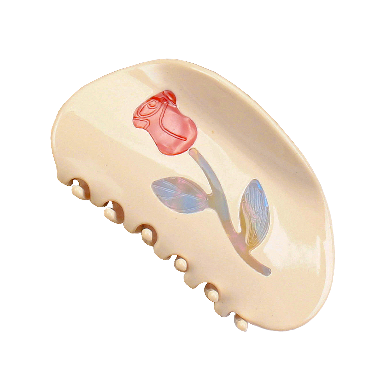 Spring Garden Flower Hair Shark Clip