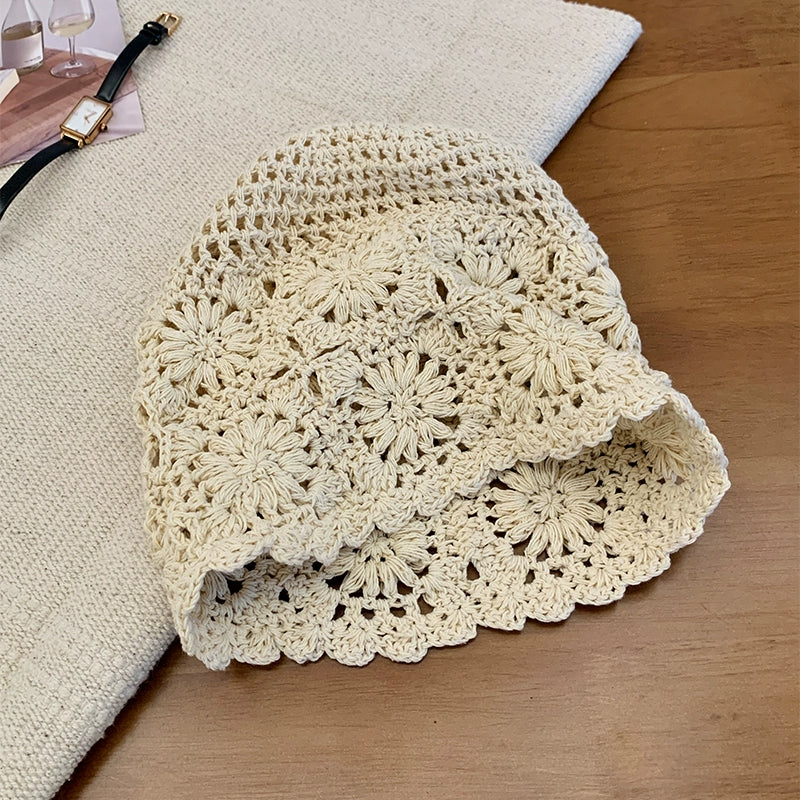 Hollow pearl tassel pendant headband cap