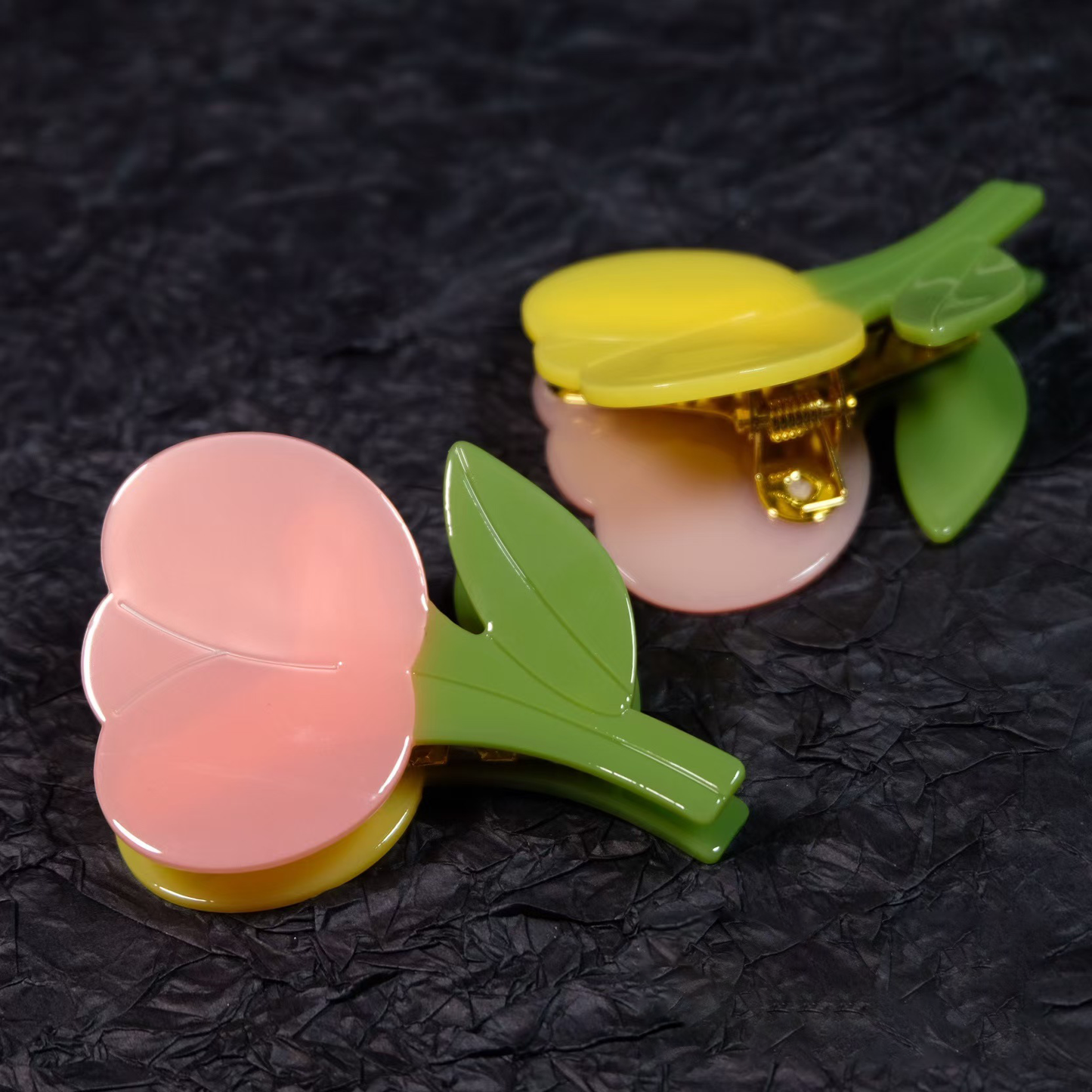 Spring Garden Flower Hair Shark Clip