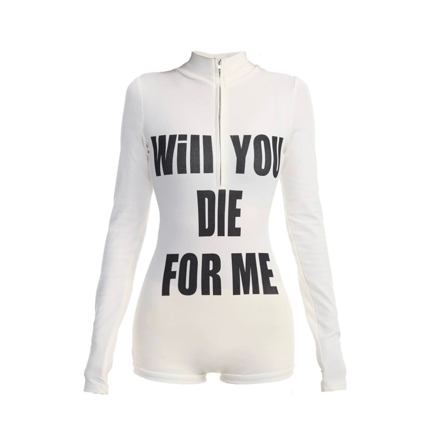 Printed letter jumpsuit