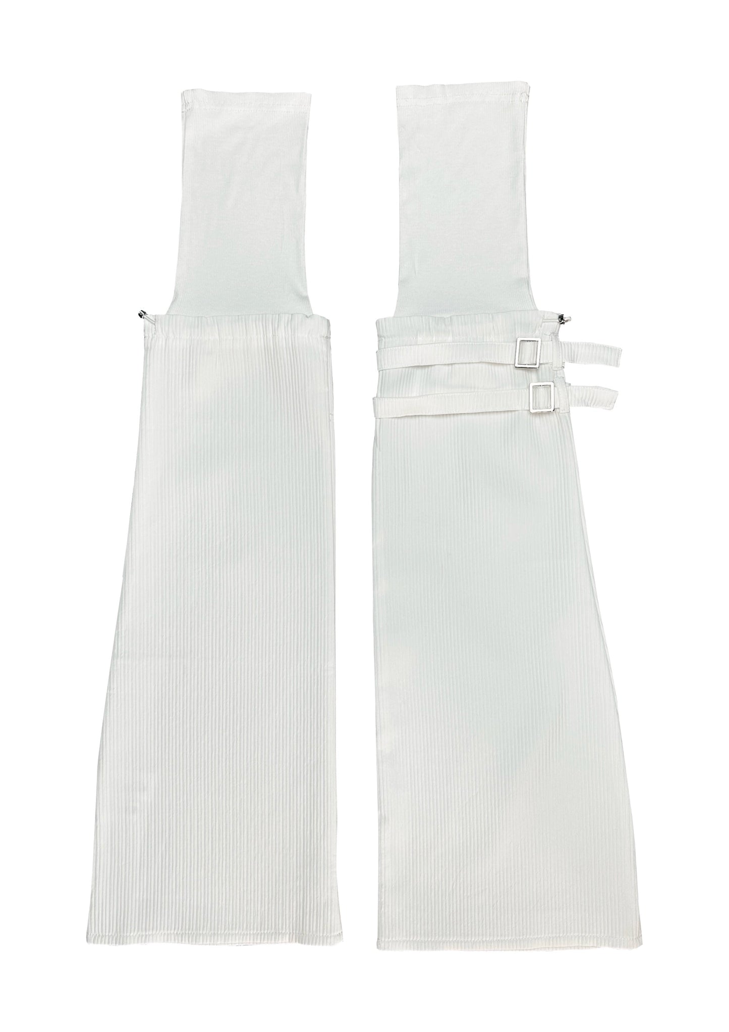 Splicing fake two-piece leg warm black/white