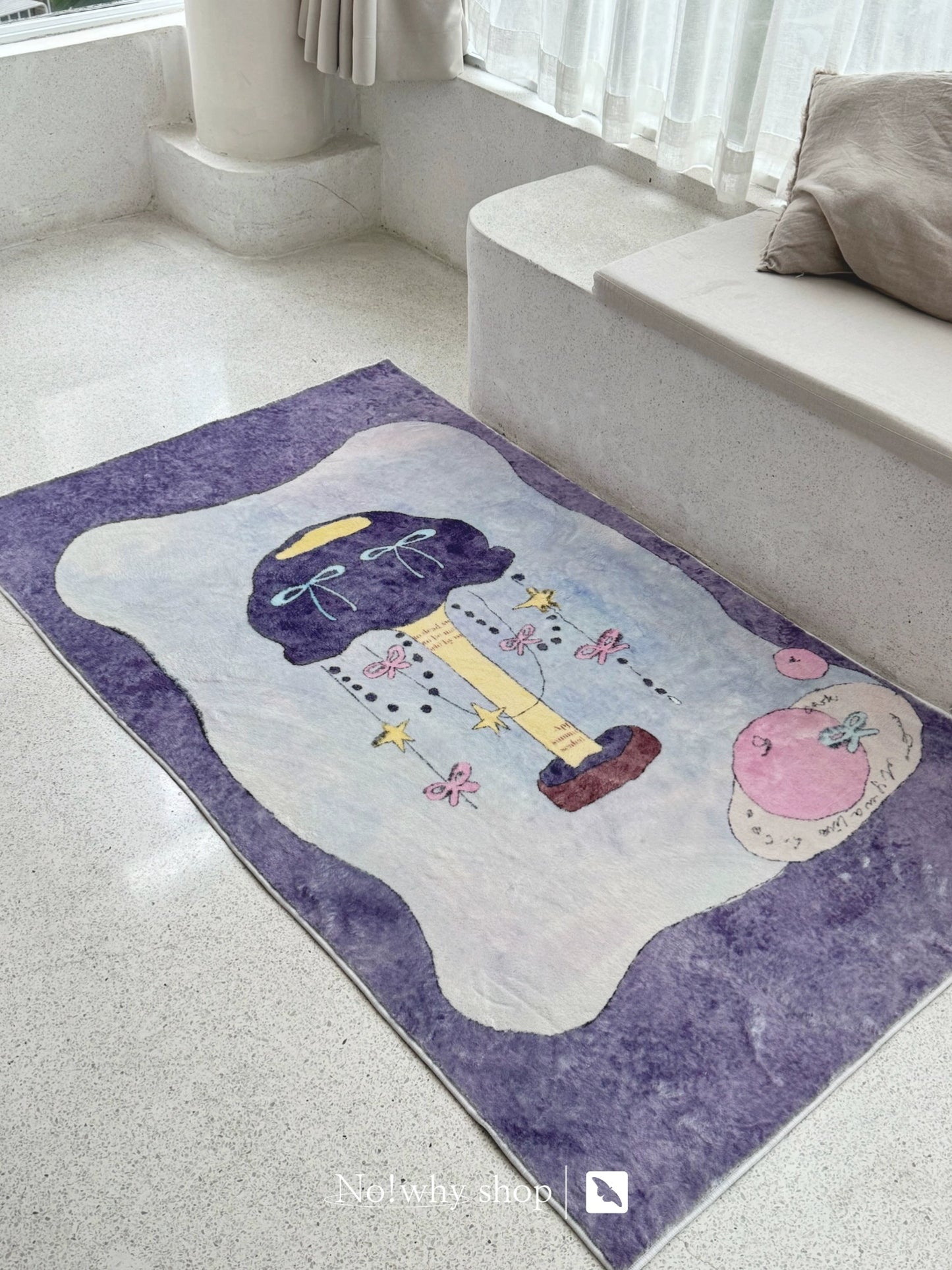 Illustrator Poker and Desk Lamp Thickened Cashmere Imitation Carpet