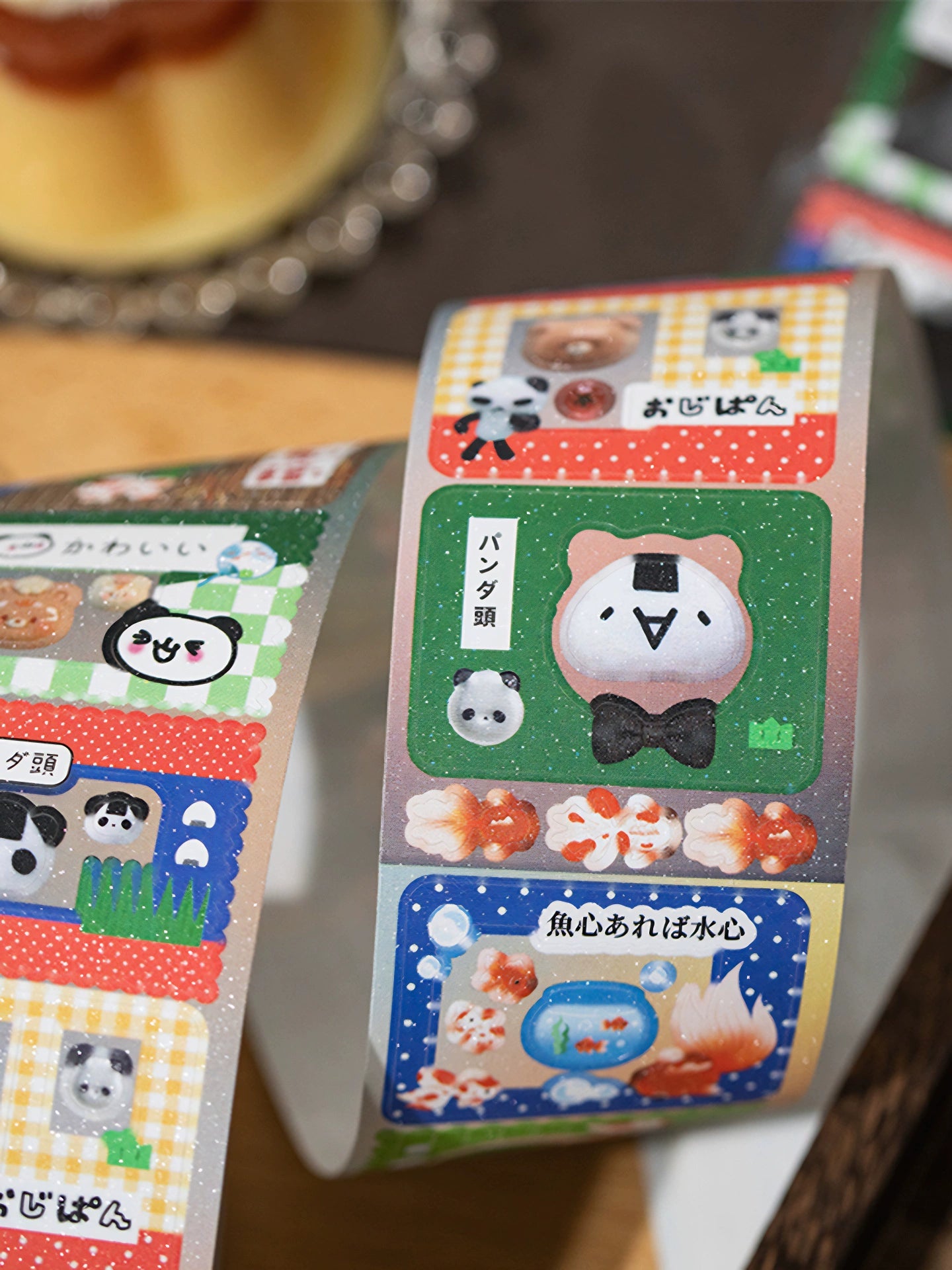 Ancient Showa Goldfish Handbag Stickers Rolls