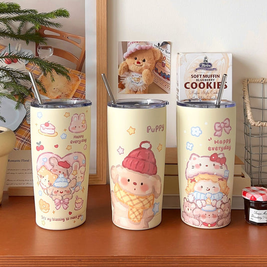 Insulated cup printed stainless steel
