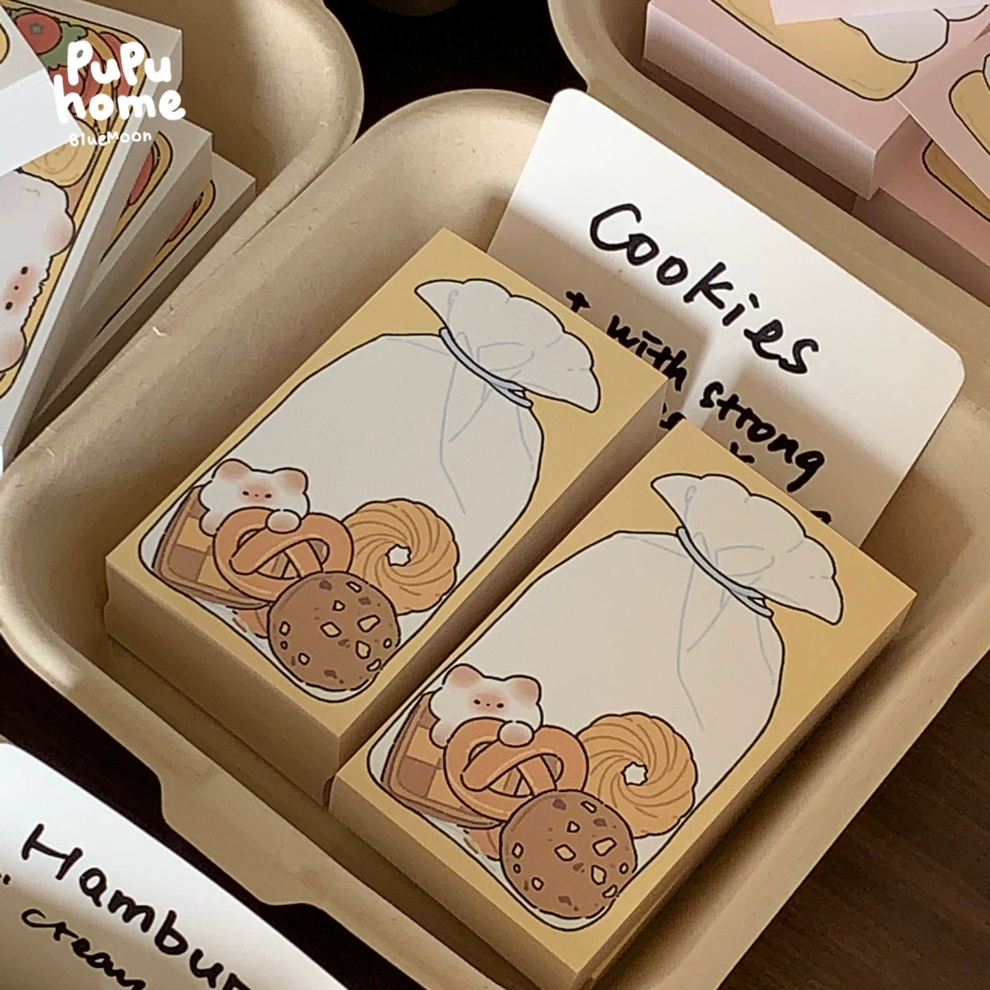 Mantou cat [pupuhome food series] mini note