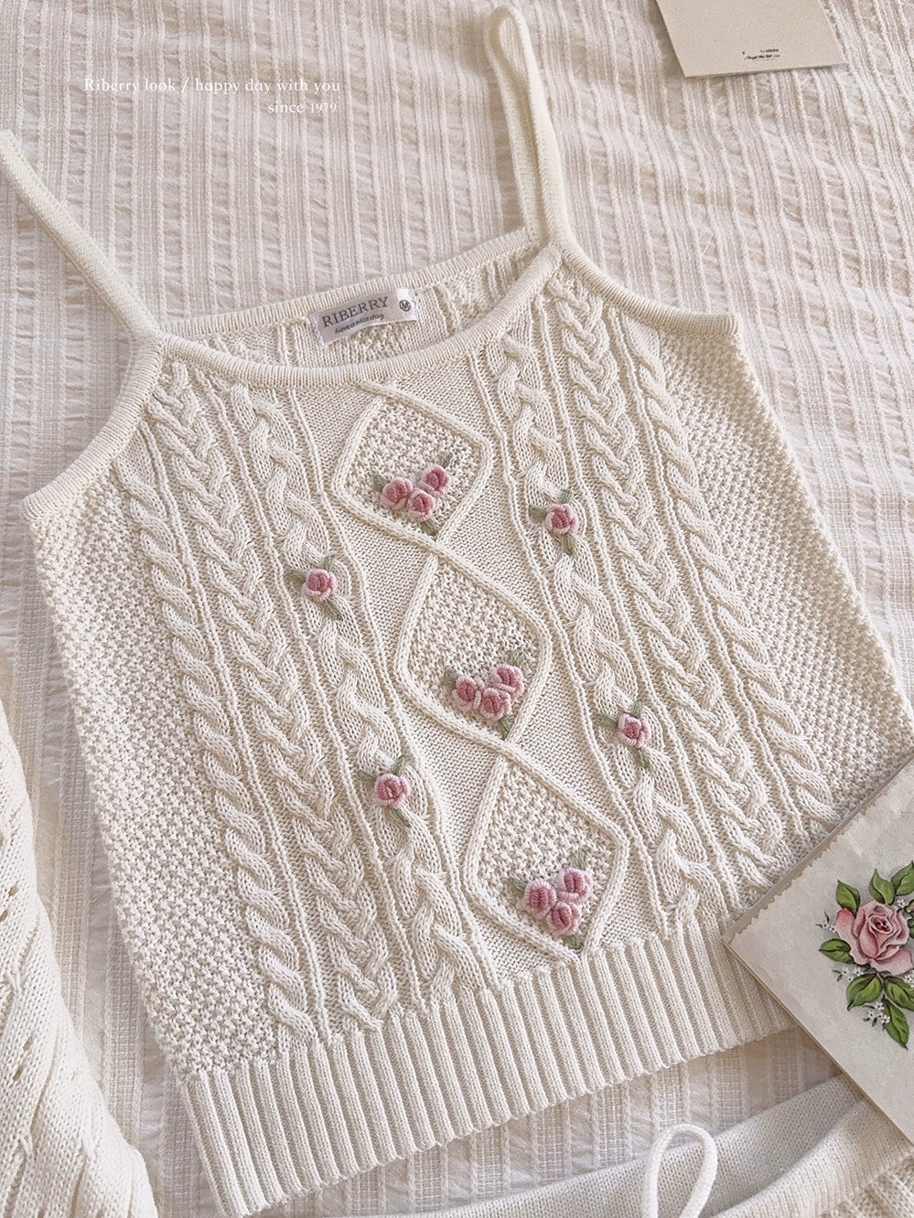 Handmade knitted cami