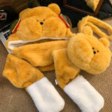 Burger Bear Hat and Scarf in One