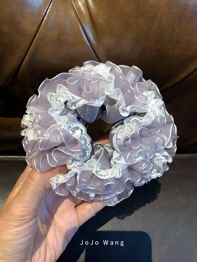 Hydrangea scrunchie