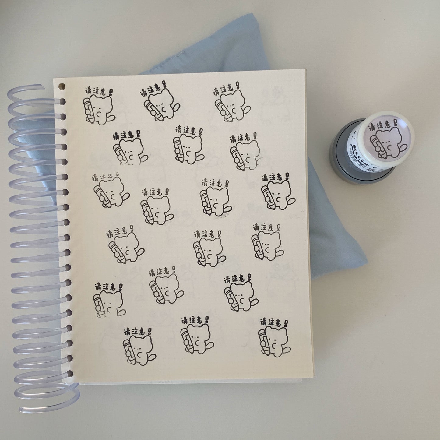 Handheld material cute photosensitive seal