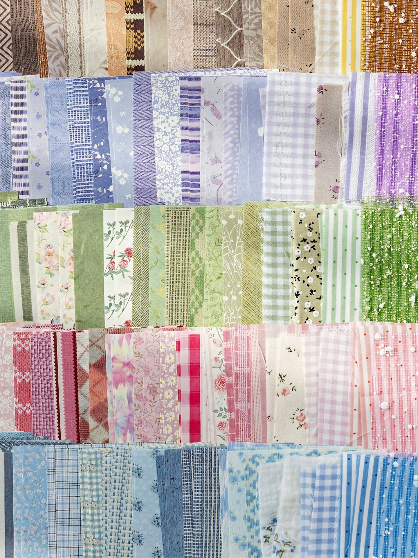 44pics Scrapbooking Fabric Journal Fabric Embellishments