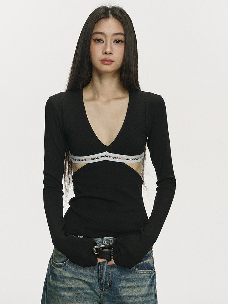 Small niche slim fit and slimming temperament base shirt