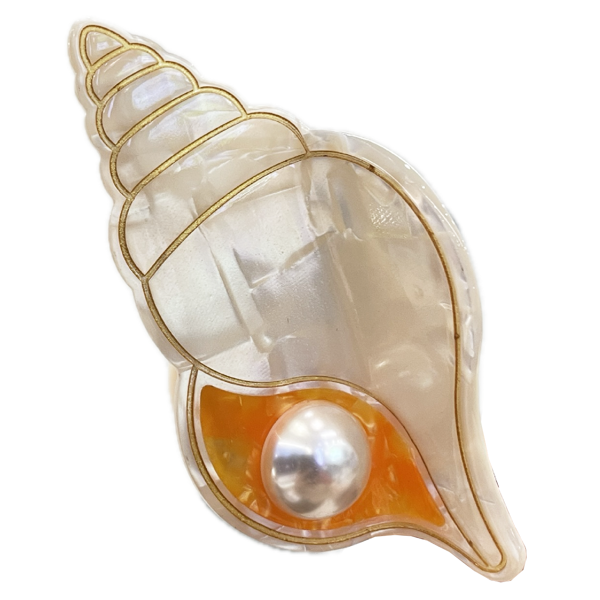 Shell Conch Sea Star Hair Clip