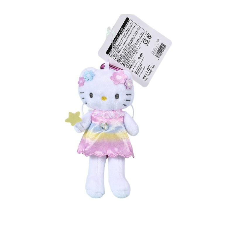 Cherry Blossom Pink Long Leg Kitty Plush Pendant