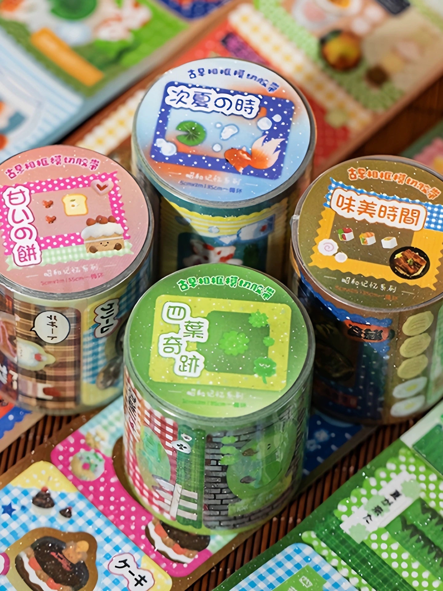 Ancient Showa Goldfish Handbag Stickers Rolls