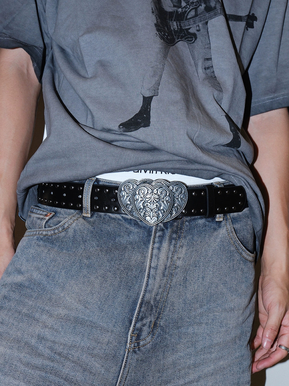 Pink Double Love y2k Belt