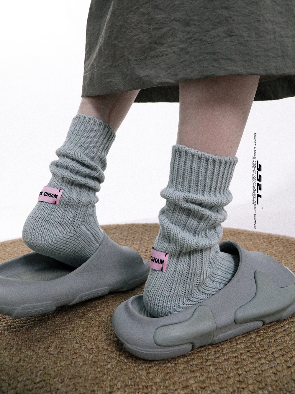 cotton knitted socks