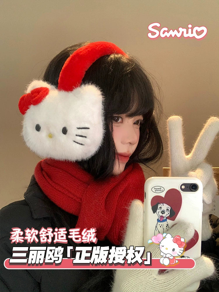 HelloKitty plush earmuffs