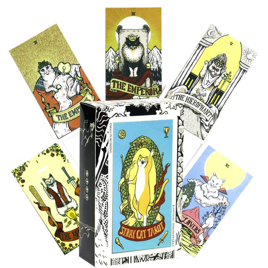 Stray Cat Tarot with English paper guide