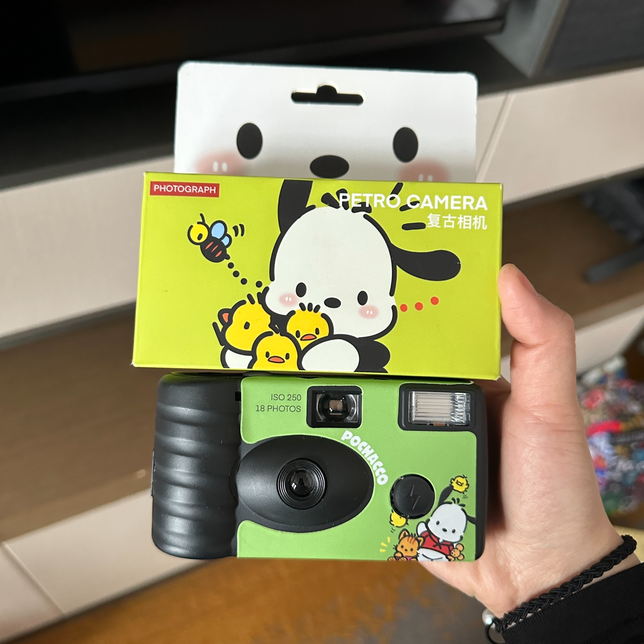 Kuromi disposable film camera, point and shoot film