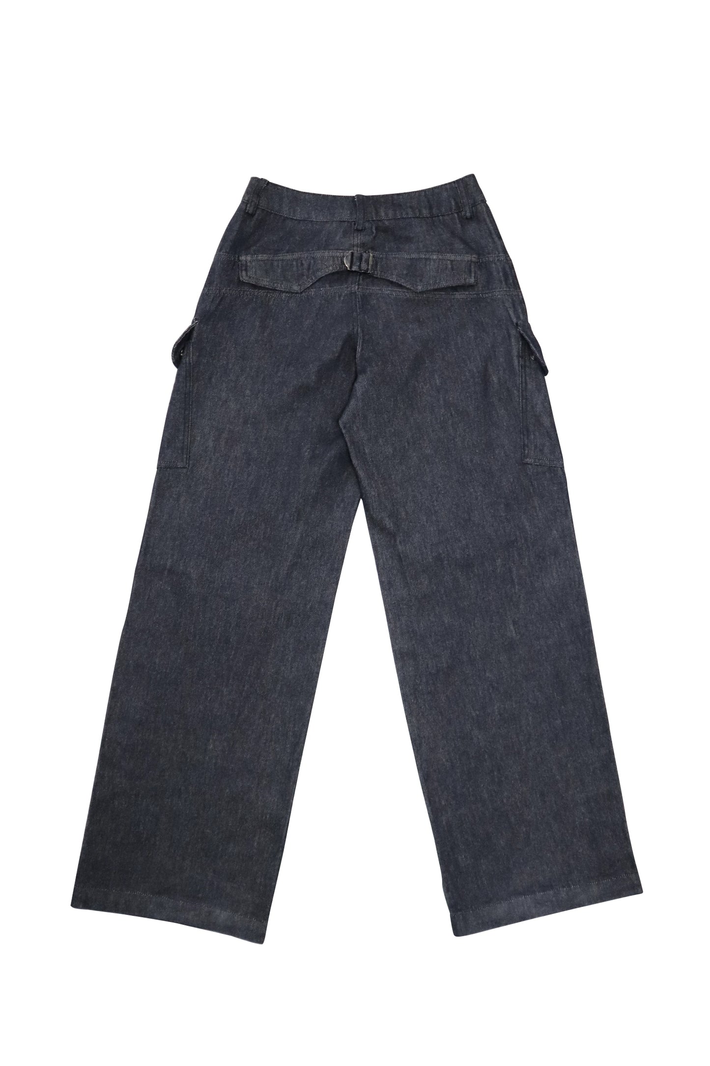 Dark blue denim trousers