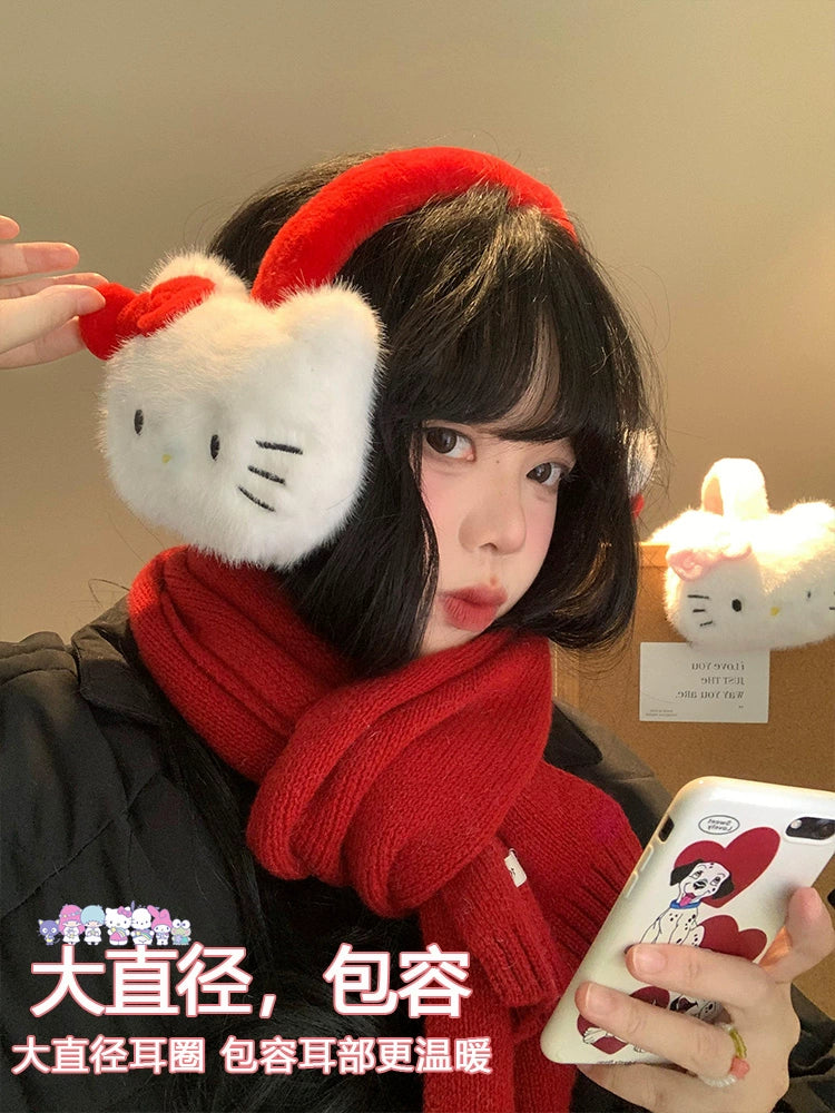 HelloKitty plush earmuffs