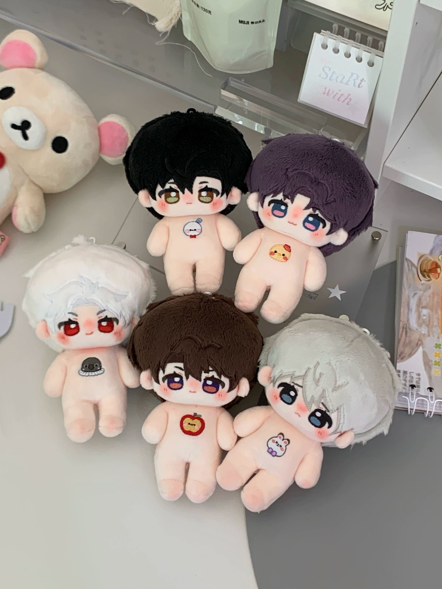 Love and Deep Space 10cm Tongren Little Wolf Series Cotton Doll