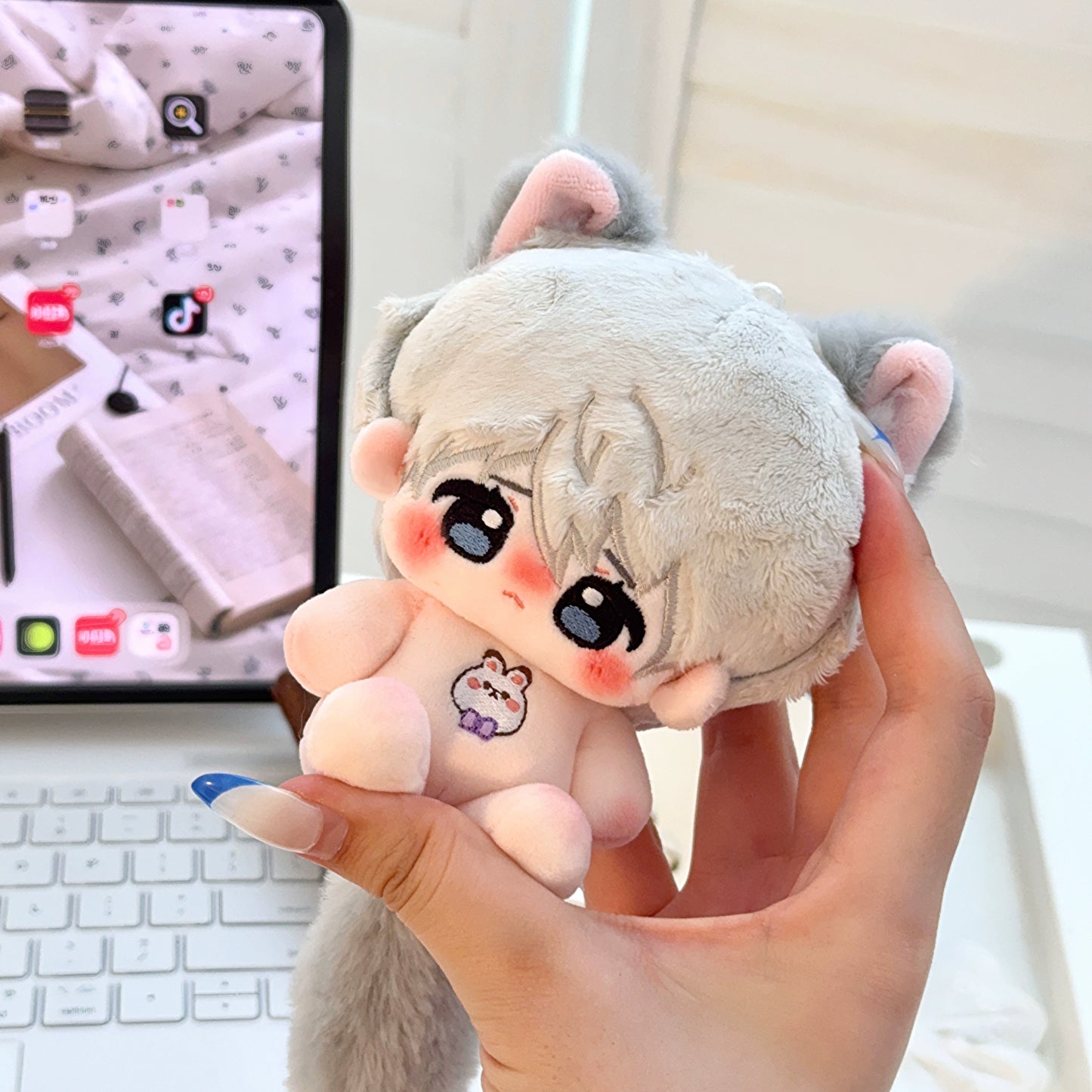 Love and Deep Space 10cm Tongren Little Wolf Series Cotton Doll