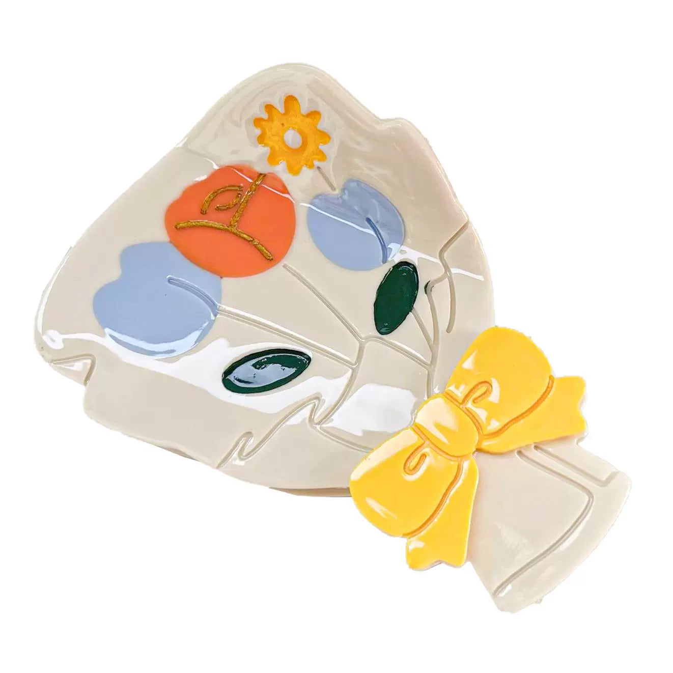 Spring Garden Flower Hair Shark Clip