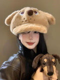 Angry Dog Ears Plush Beret