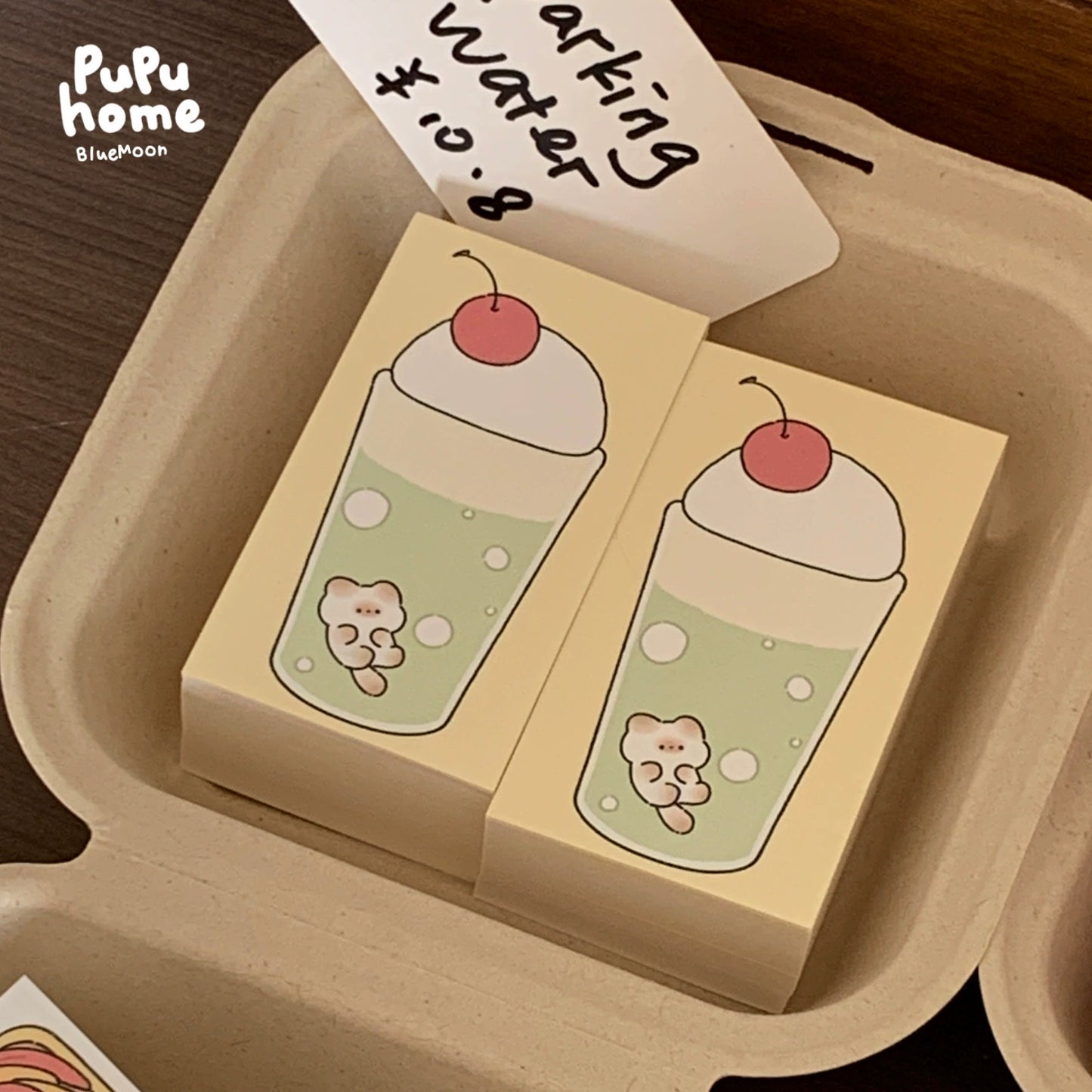 Mantou cat [pupuhome food series] mini note