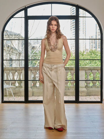 Sequin patchwork vest