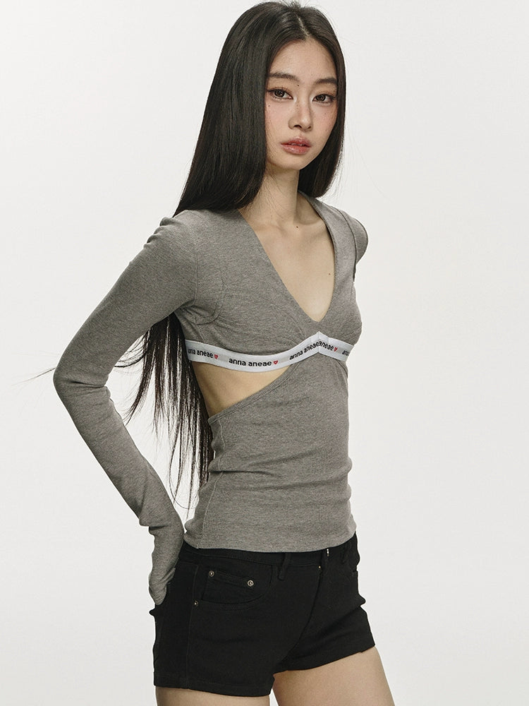 Small niche slim fit and slimming temperament base shirt