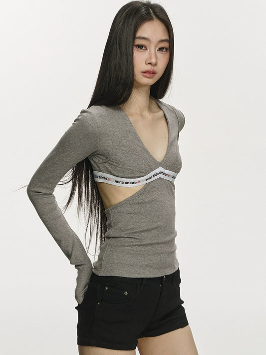 Small niche slim fit and slimming temperament base shirt