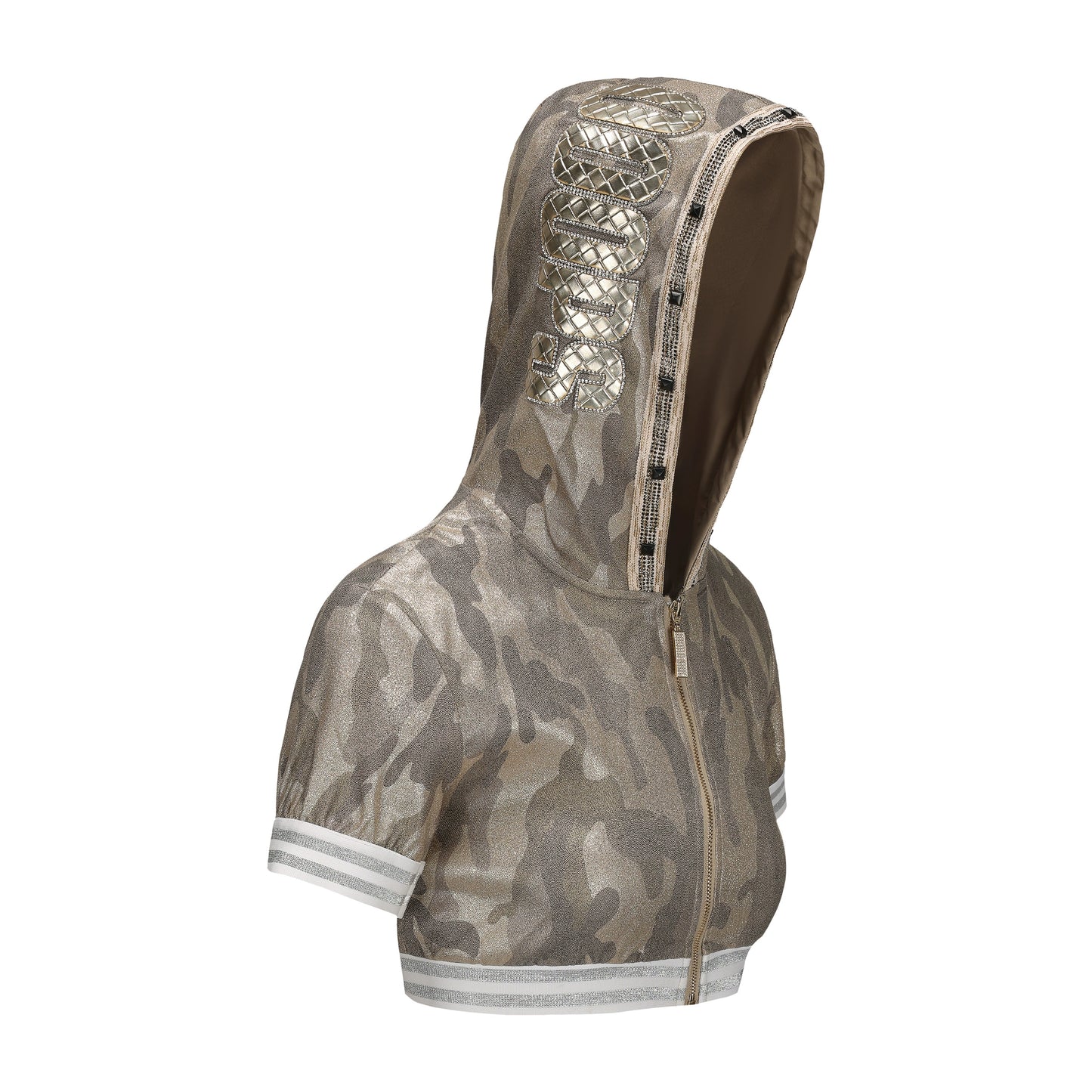 Metal Heavy Industry Camouflage Short Coat Short Skirt Set