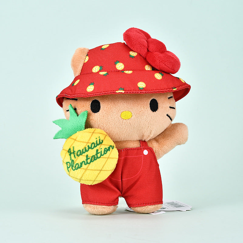 Hawaiian Pineapple Orchard Hello Kitty Plush Pendant