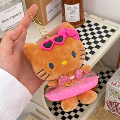 Swimming circle plush charm