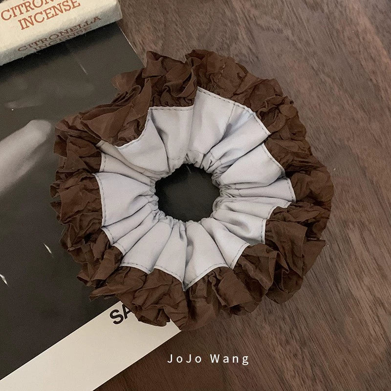 Zongmu colored satin scrunchie