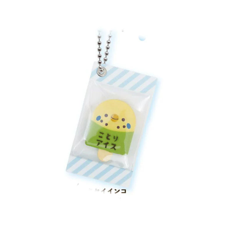 Japanese Qualia Ice Cream Parrot Pendant Twisted Egg