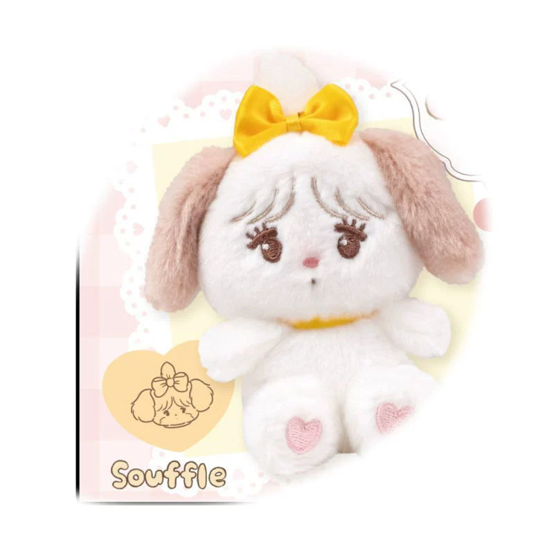 Japanese QUALIA genuine Mikko character plush toy pendant, twisted egg