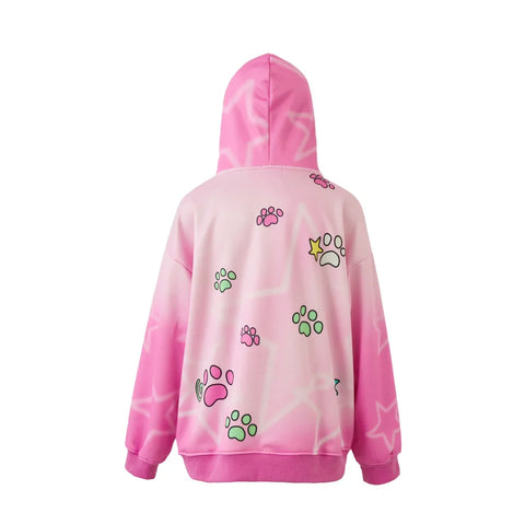 Pink girl rabbit ear velvet coat