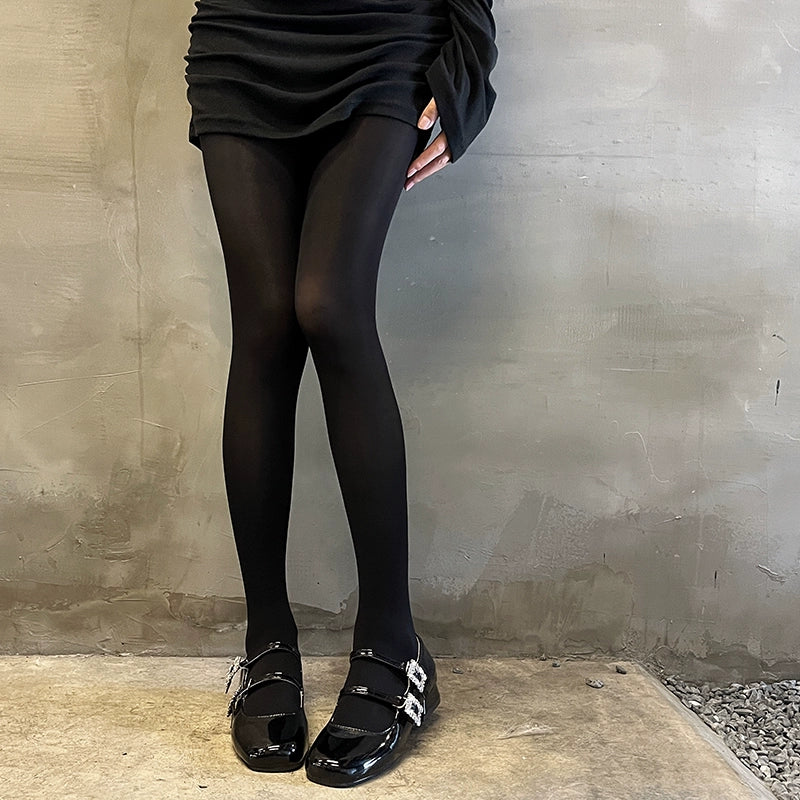 Grey pantyhose velvet stockings leggings