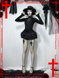 Cross Gothic Dark Cake Puff Skirt