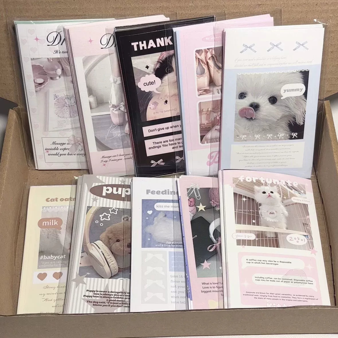 Kitten, puppy, girl ballet sealing sticker