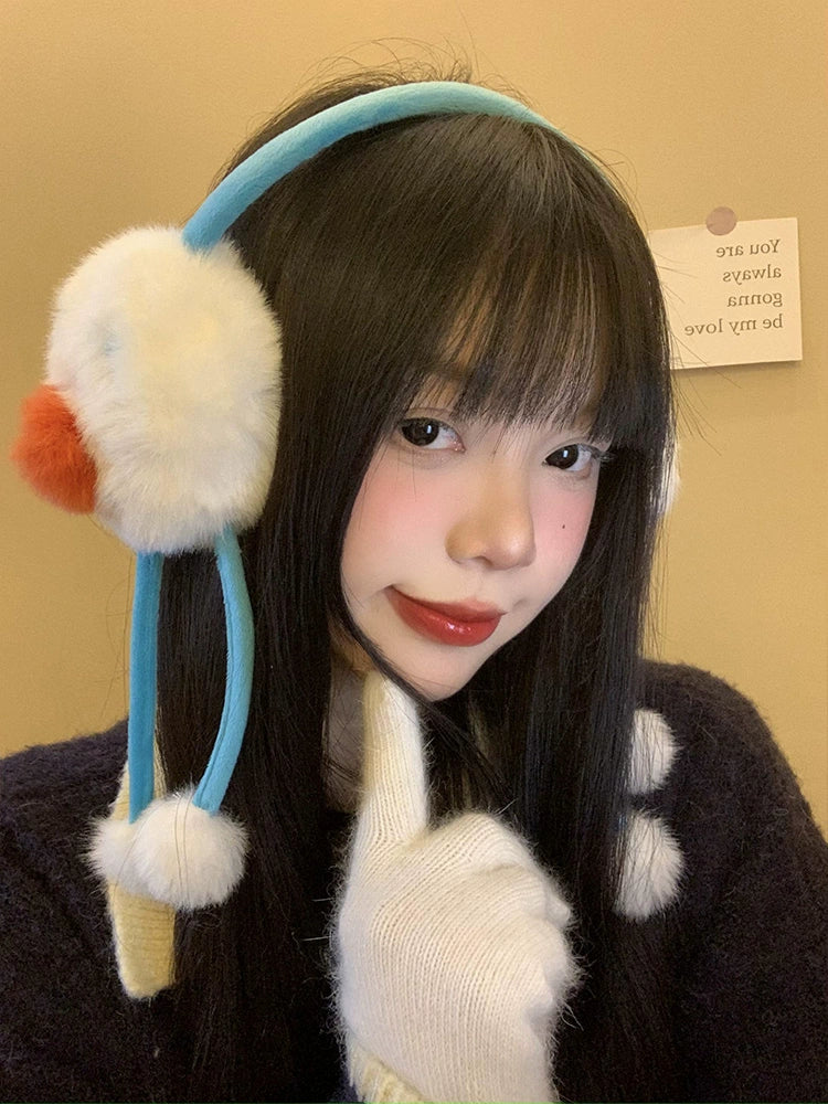Cute snowman earmuffs