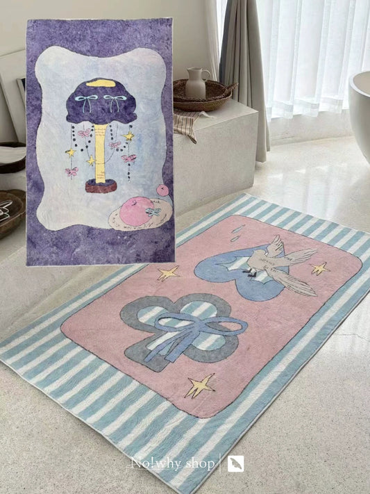 Illustrator Poker and Desk Lamp Thickened Cashmere Imitation Carpet