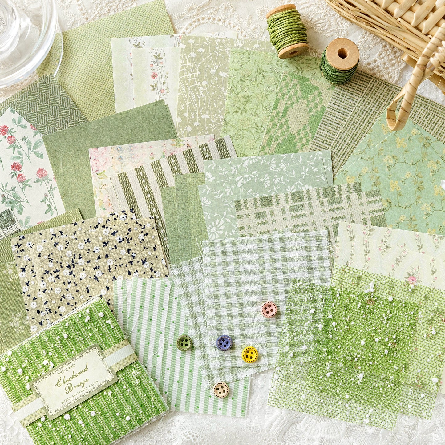 44pics Scrapbooking Fabric Journal Fabric Embellishments