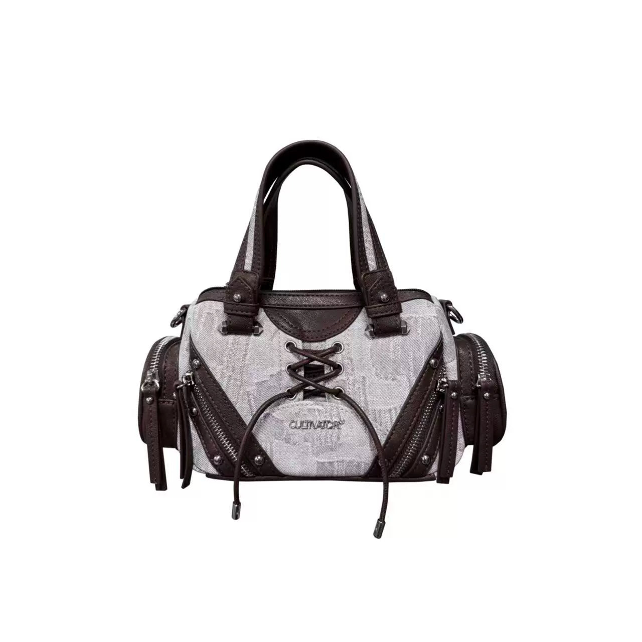 Splicing Handheld Crossbody Mini Motorcycle Pillow Bag