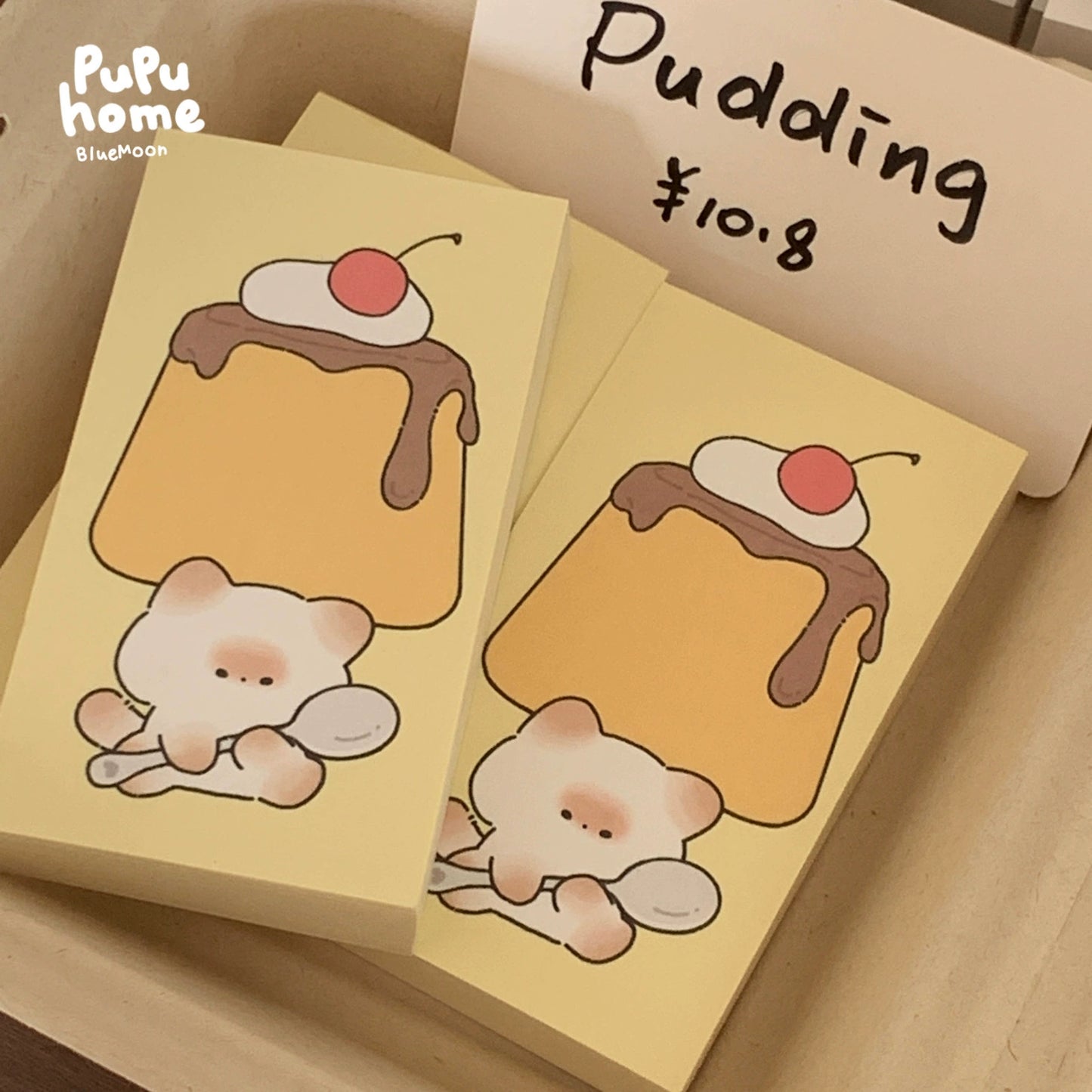 Mantou cat [pupuhome food series] mini note